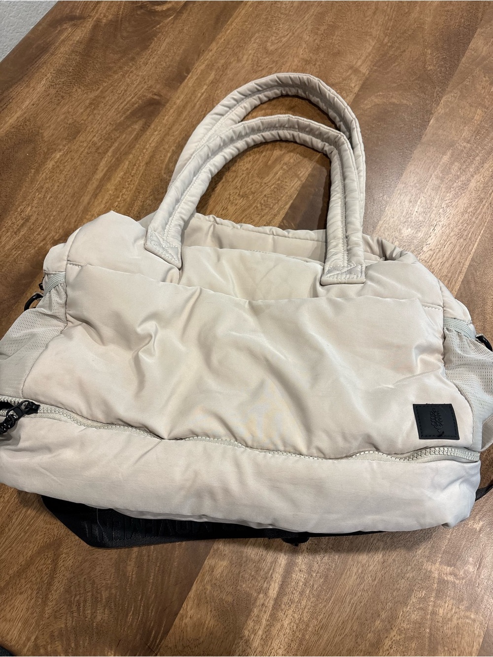 Free people Puffy Tote Bag in Light Beige